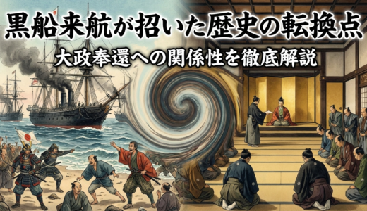 黒船来航が招いた歴史の転換点。大政奉還への関係性を徹底解説