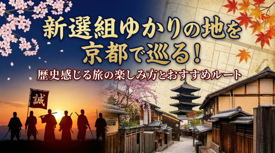 新選組ゆかりの地を京都で巡る！歴史感じる旅の楽しみ方とおすすめルート