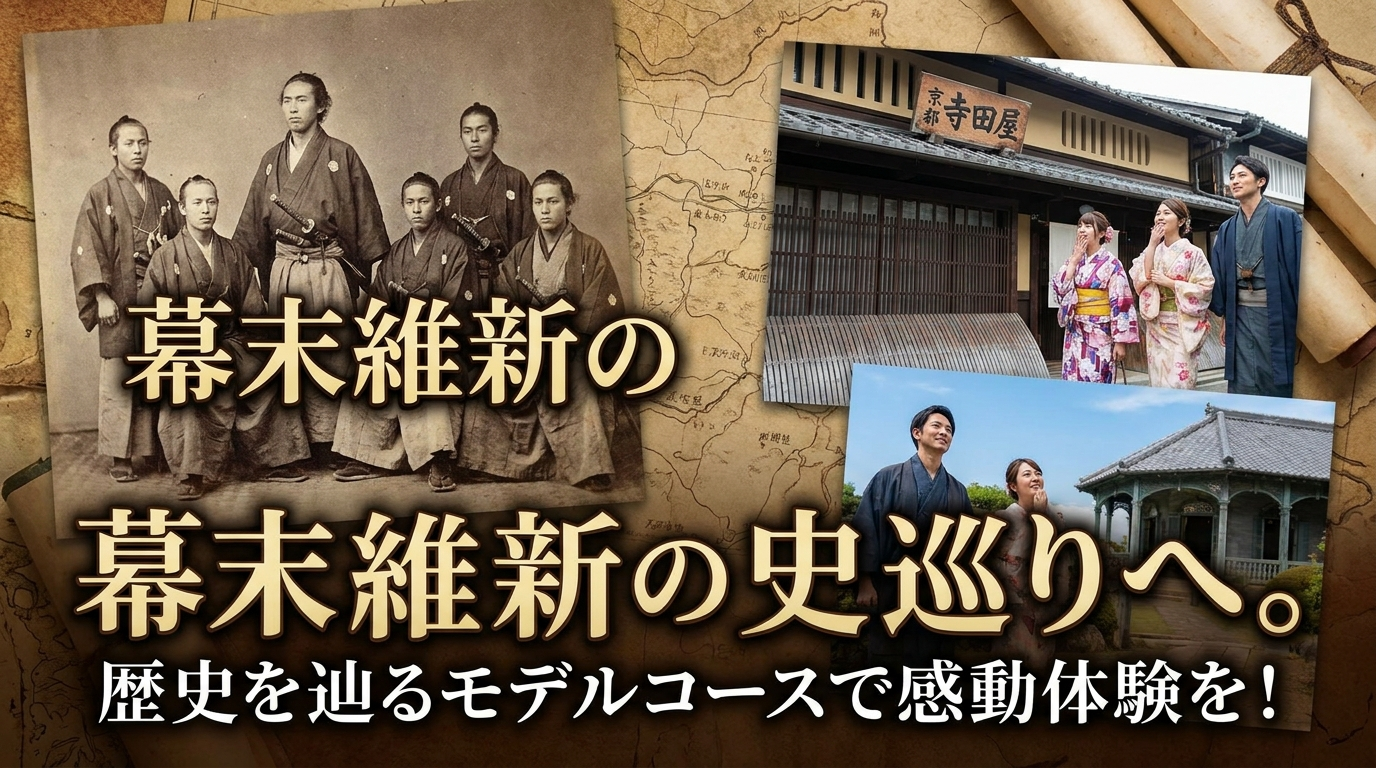 幕末維新の史跡巡りへ。歴史を辿るモデルコースで感動体験を！