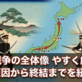 戊辰戦争の全体像をわかりやすく解説。その原因から終結までを紐解く。