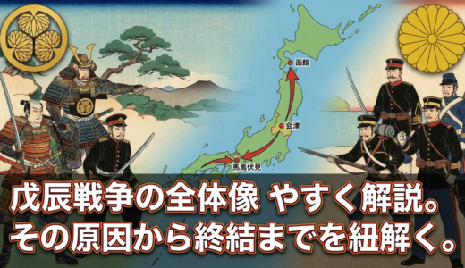 戊辰戦争の全体像をわかりやすく解説。その原因から終結までを紐解く。