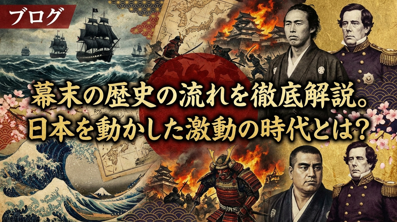 幕末の歴史の流れを徹底解説。日本を動かした激動の時代とは？