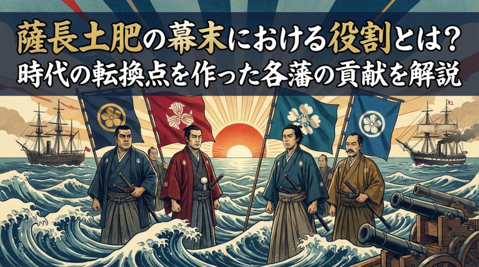 薩長土肥の幕末における役割とは？時代の転換点を作った各藩の貢献を解説