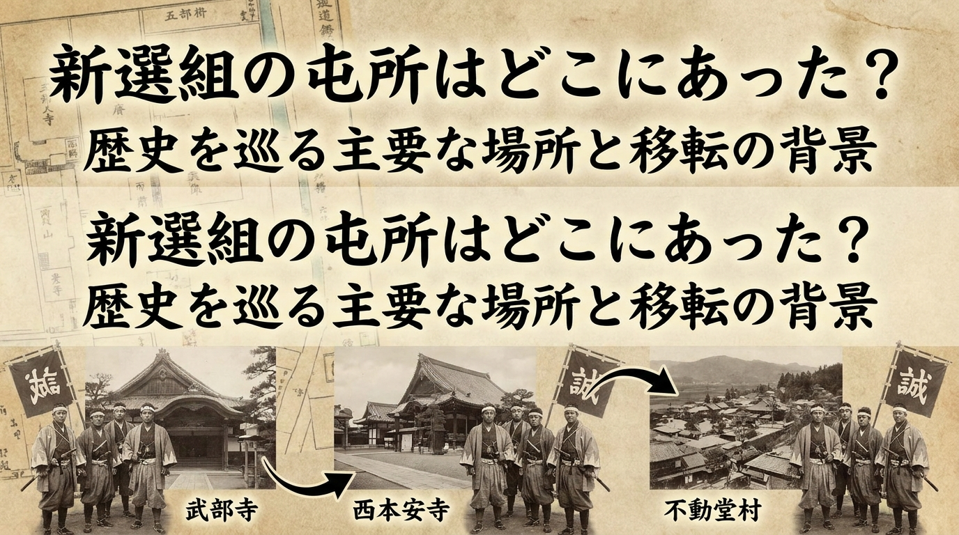 新選組の屯所はどこにあった？歴史を巡る主要な場所と移転の背景