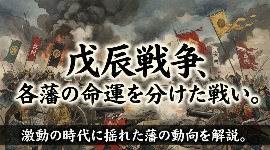 戊辰戦争、各藩の命運を分けた戦い。激動の時代に揺れた藩の動向を解説。