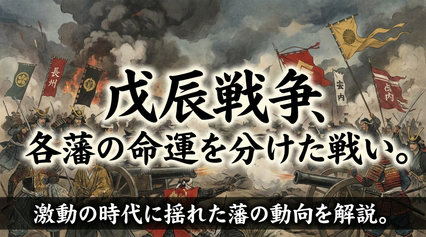 戊辰戦争、各藩の命運を分けた戦い。激動の時代に揺れた藩の動向を解説。