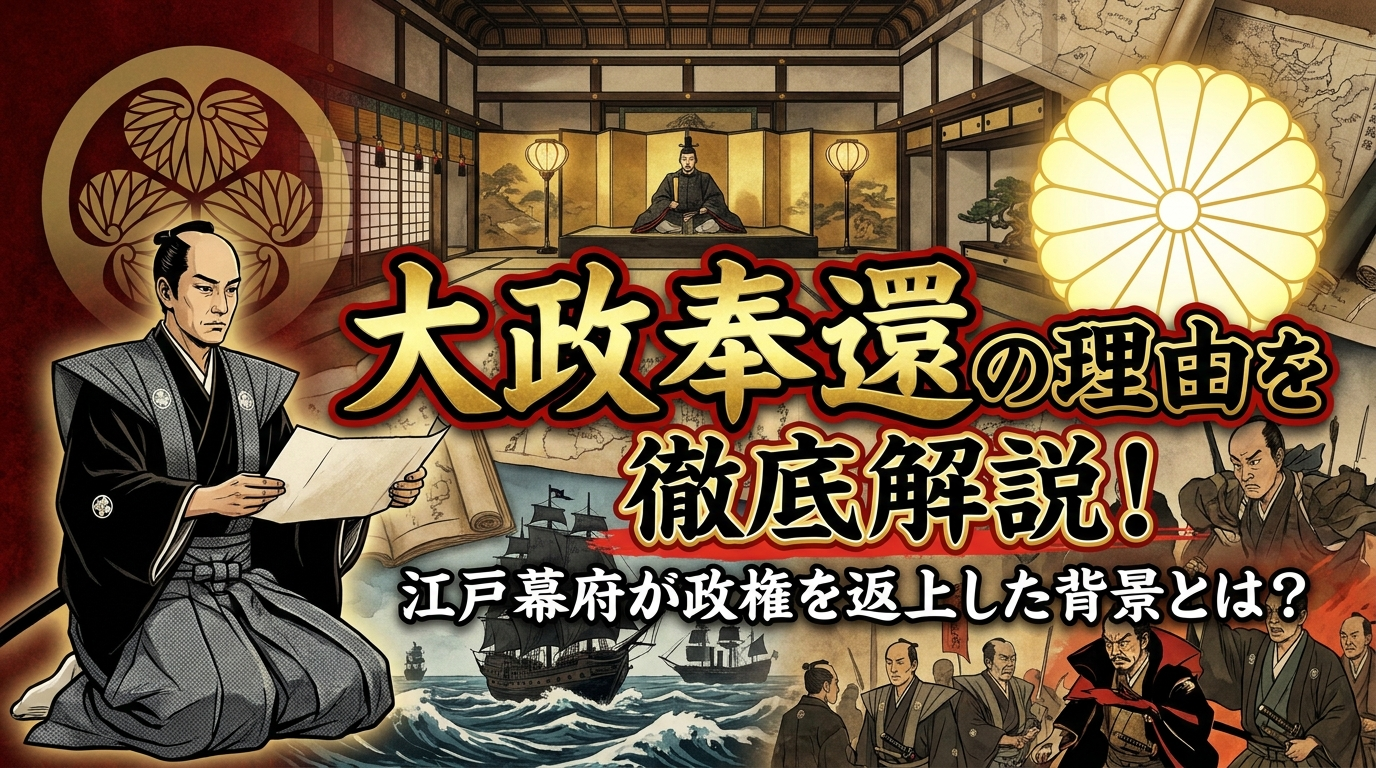 大政奉還の理由を徹底解説！江戸幕府が政権を返上した背景とは？