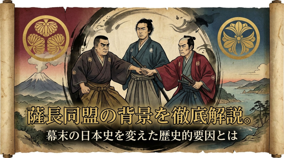 薩長同盟の背景を徹底解説。幕末の日本史を変えた歴史的要因とは