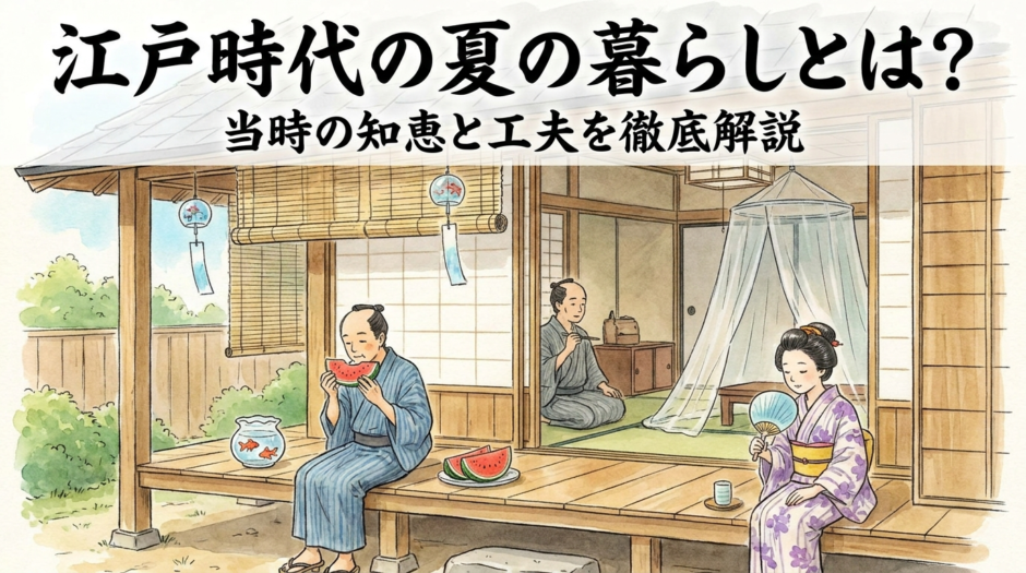 江戸時代の夏の暮らしとは？当時の知恵と工夫を徹底解説