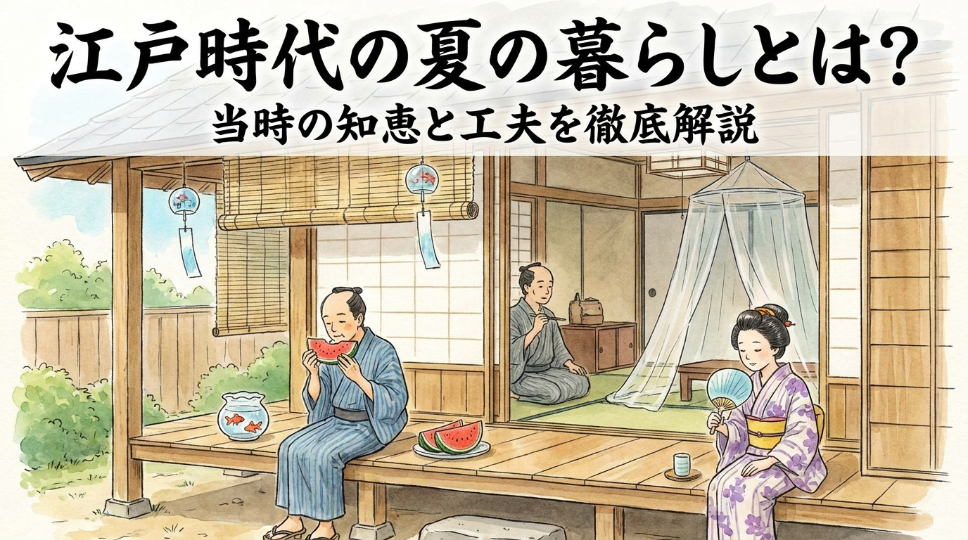 江戸時代の夏の暮らしとは？当時の知恵と工夫を徹底解説