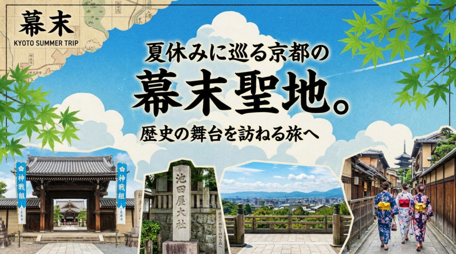 夏休みに巡る京都の幕末聖地。歴史の舞台を訪ねる旅へ