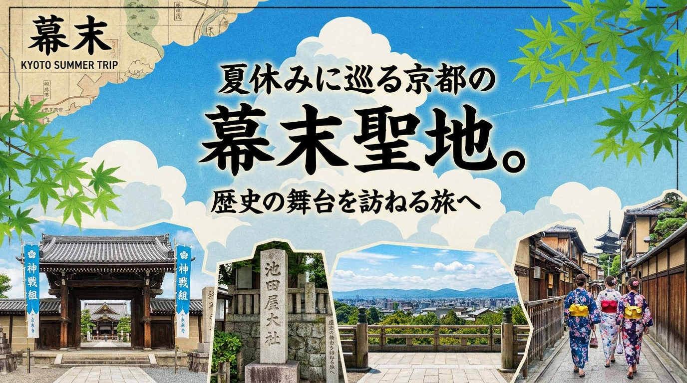 夏休みに巡る京都の幕末聖地。歴史の舞台を訪ねる旅へ