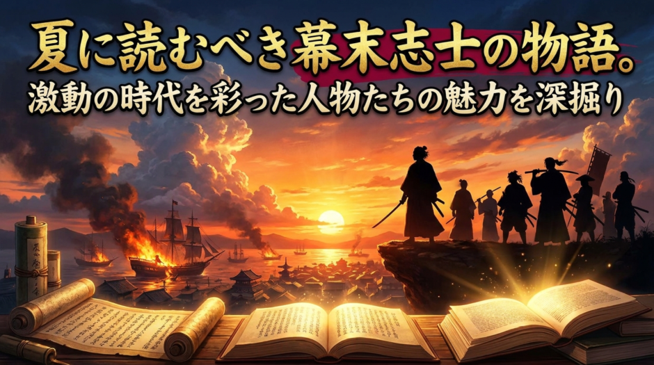 夏に読むべき幕末志士の物語。激動の時代を彩った人物たちの魅力を深掘り