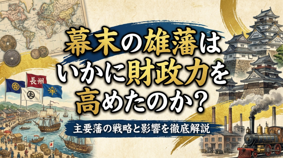 幕末の雄藩はいかに財政力を高めたのか？主要藩の戦略と影響を徹底解説