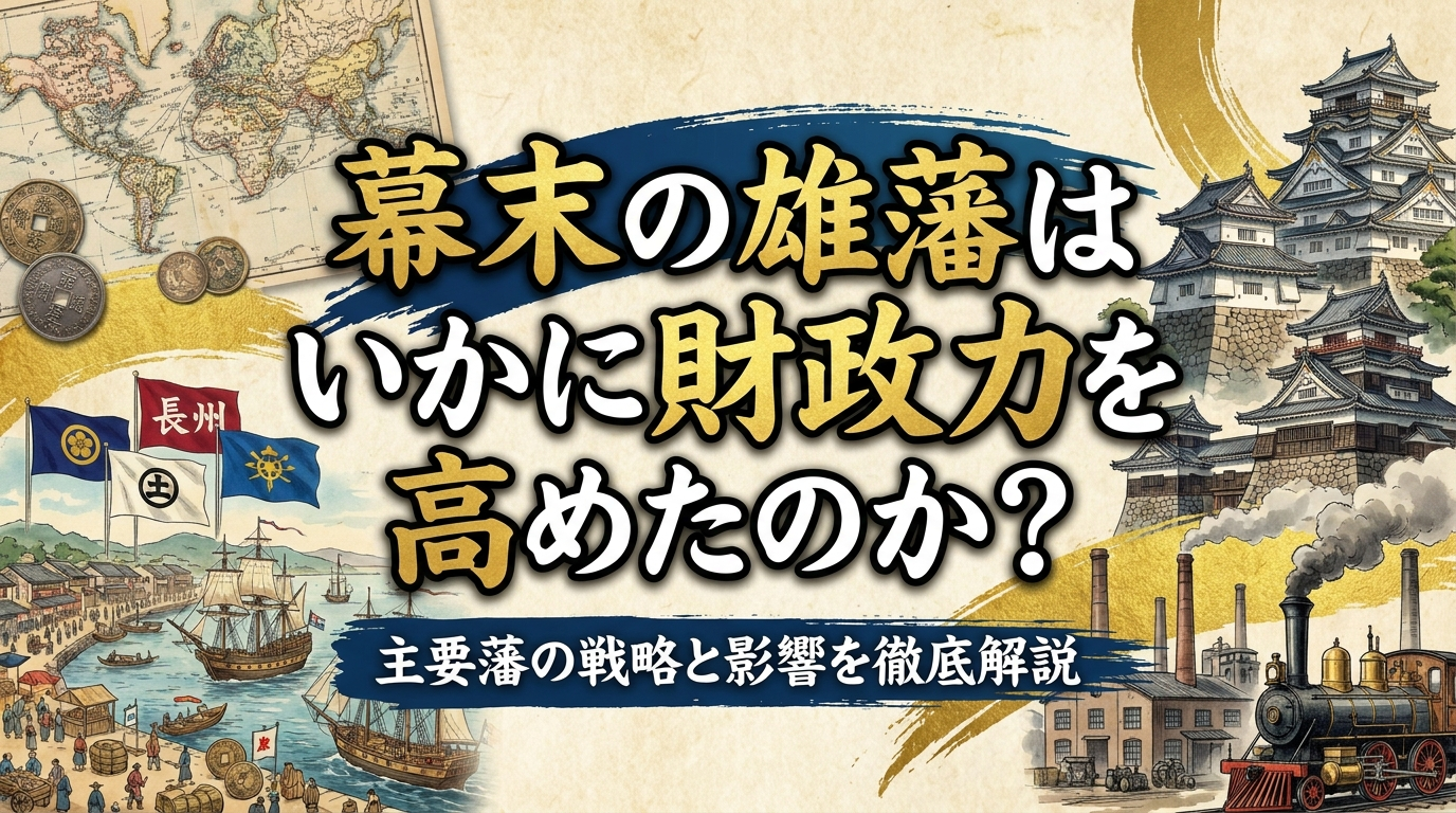 幕末の雄藩はいかに財政力を高めたのか？主要藩の戦略と影響を徹底解説